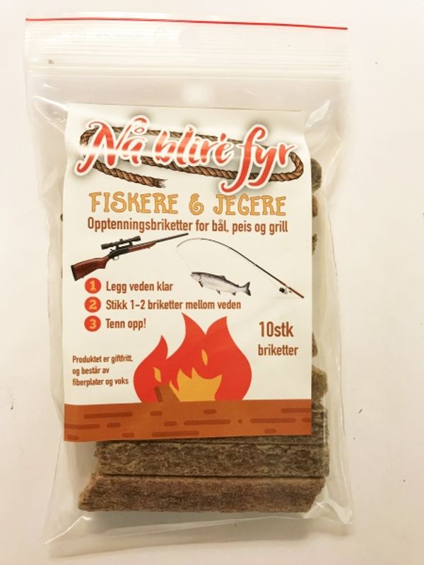 Tennbriketter turpakke 10stk