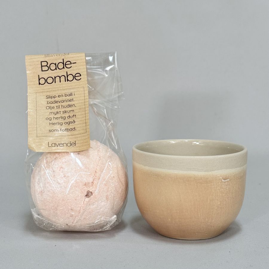 Badebombe + liten skål