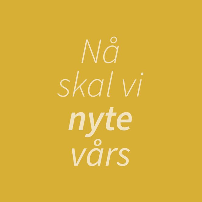 Hovedbilde Kort dobbel -Nå skal vi nyte ...