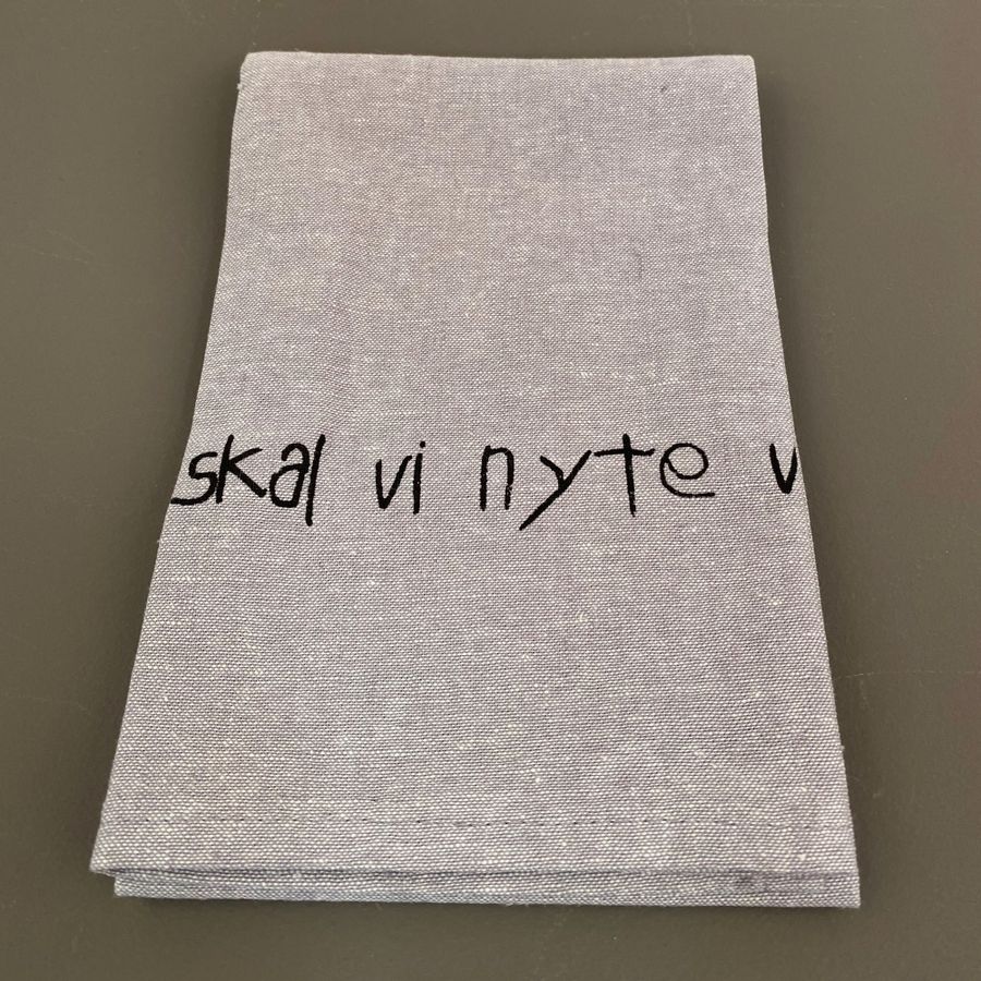 Kjøkkenhåndkle i halvlin -nyte vårs